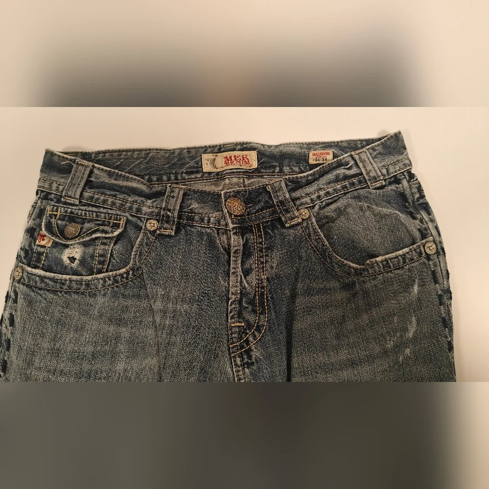MEK Denim Maldives Boot cut 34x34 Button Fly - Picture 4 of 7
